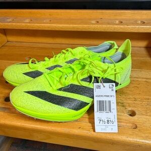Adidas Adizero Prime SP 3 Strung Lucid Lemon IH5800 8.5w/7.5m Spikes & Bag